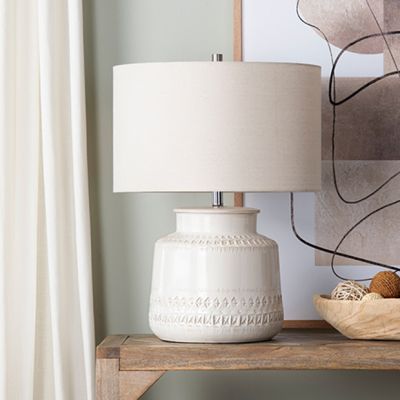Beautifully Beige Ceramic Table Lamp