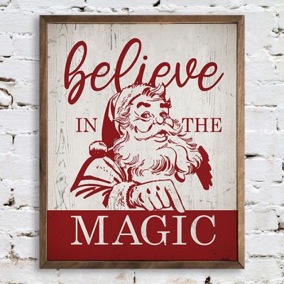 Believe In The Magic Retro Holiday Wall Art
