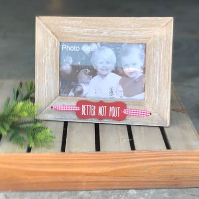 Better Not Pout Holiday Photo Frame