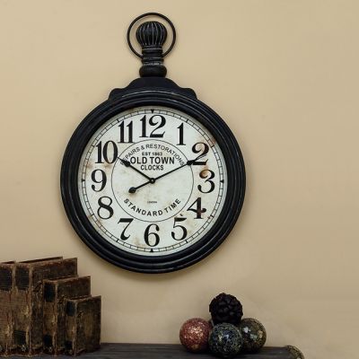 Beveled Frame Vintage Inspired Wall Clock