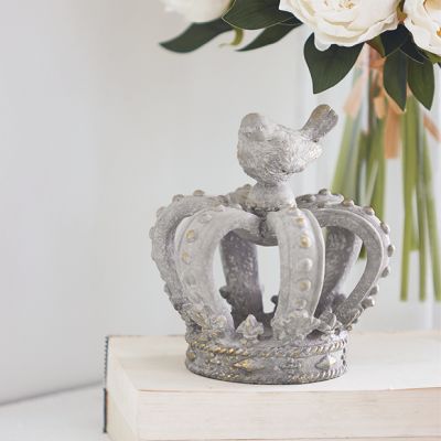 Bird Perched On Crown 6 Inch