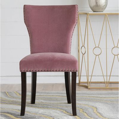 Blush Velvet Dining Chair Set of 2