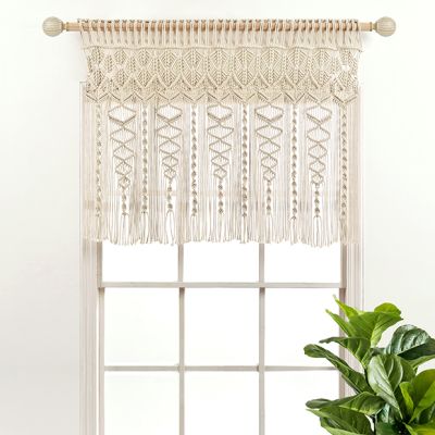 Boho Chic Textured Window Valance