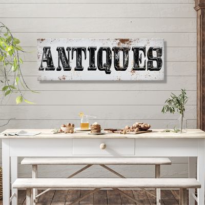 Bold Antiques Typography Canvas