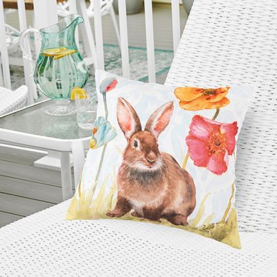 Bold Bunny Indoor/Outdoor Accent Pillow