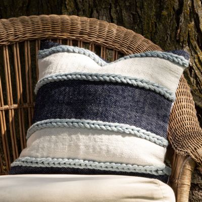 Bold Stripes Woven Accent Pillow