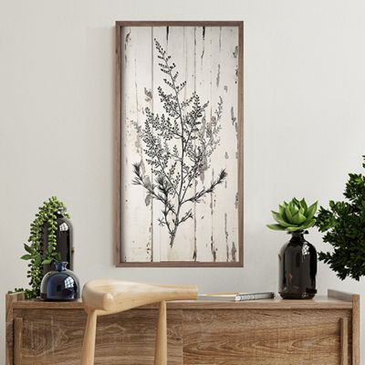 Branches Chippy White Wall Art