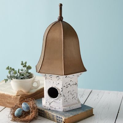 Bronze Bell Roof Decorative Birdhouse