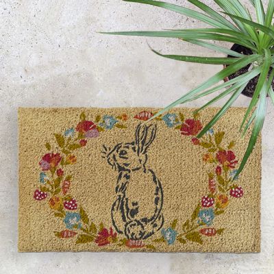Bunny Blossom Coir Doormat