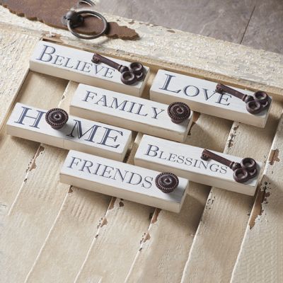 Farmhouse Wood Inspirational Signs Set of 6