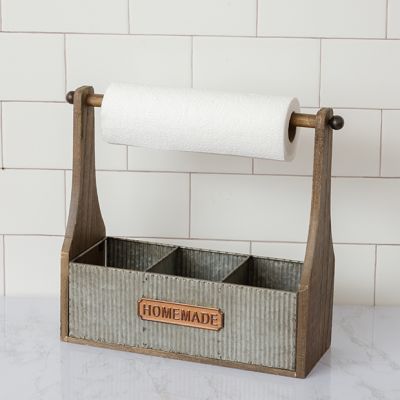 Farmhouse Paper Towel Table Caddy