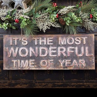 Most Wonderful Time Rustic Sign