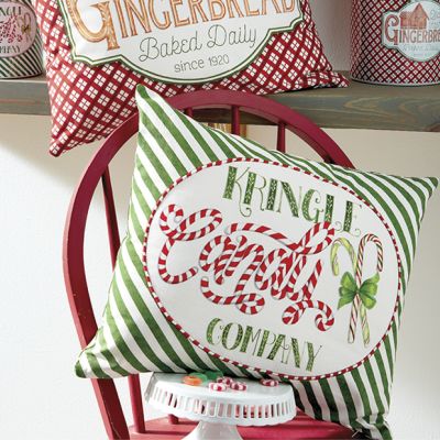 Candy Company Holiday Accent Pillow Set of 2