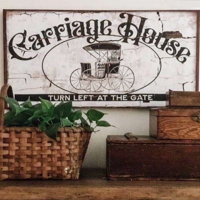 Carriage House Canvas Sign
