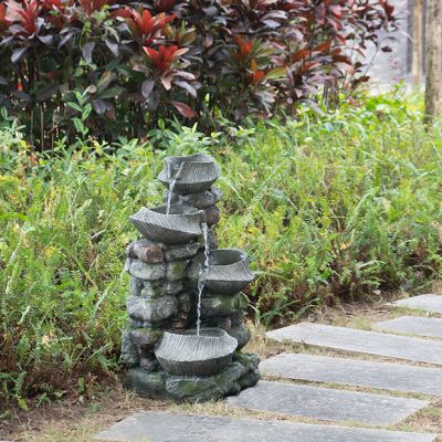 Cascading Rocks Outdoor Water Feature