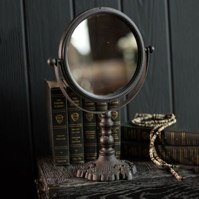 Cast Iron Mirror On Stand