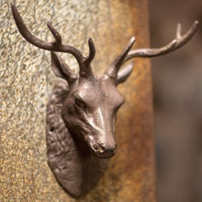 Cast Iron Stag Wall Decor