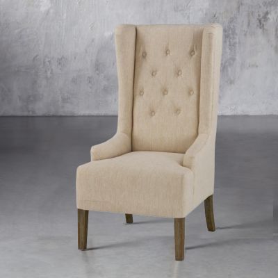 Casual Elegance Wingback Accent Chair