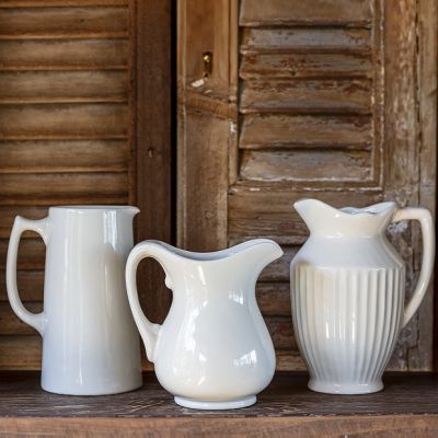 Ceramic Pitcher Collection Set of 3