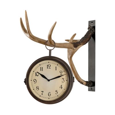 Central Station Antler Wall Clock