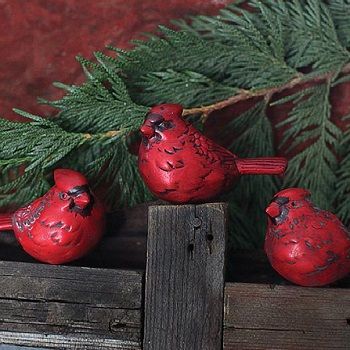 Ceramic Cardinals Set of 3