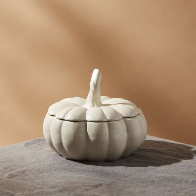 Ceramic Pumpkin With Removable Lid