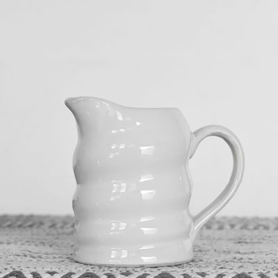 Ceramic Swirl Decorative Pitcher Vase Set of 2