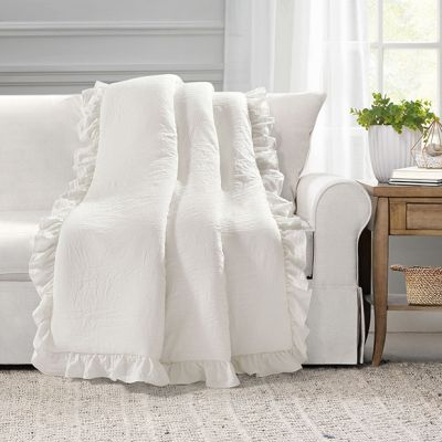 Chic Elegance Ruffled Throw Blanket