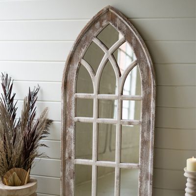 Chic Farmhouse Cathedral Mirror