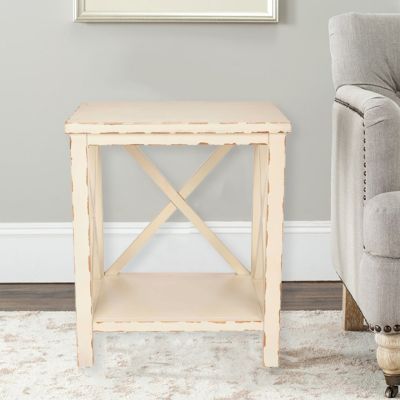 Chic Farmhouse Distressed End Table