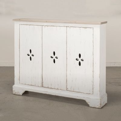 Chic Farmhouse Reclaimed Wood Sideboard Cabinet