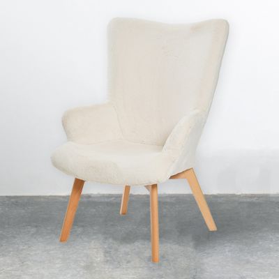 Chic Farmhouse Wingback Accent Chair