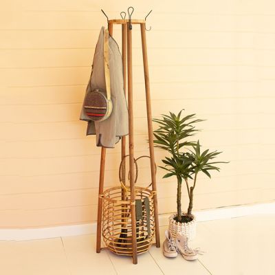 Chic Stylings Standing Coat Rack with Basket