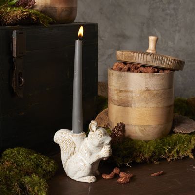 Chippy Squirrel Candleholder
