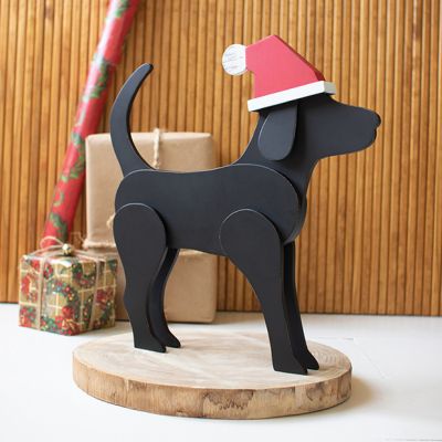 Christmas Labrador Tabletop Figurine
