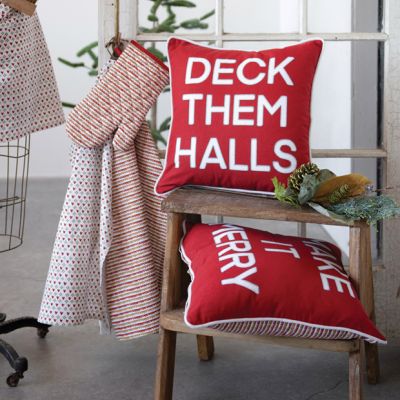 Christmas Phrase Accent Pillow Set of 2