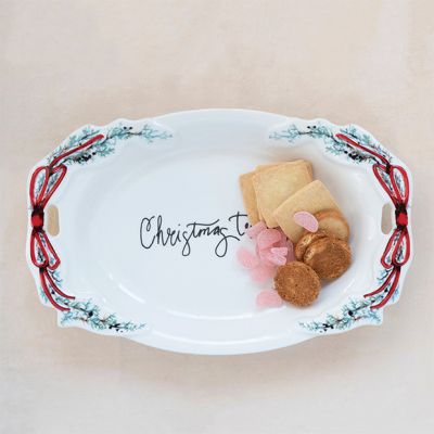 Christmas Treats Stoneware Platter