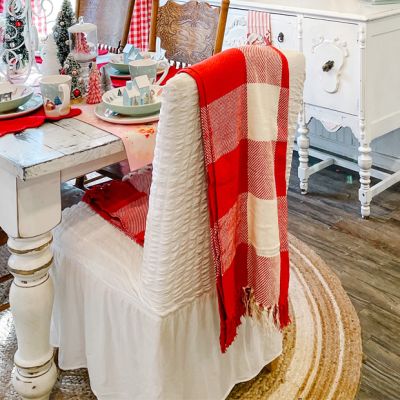 Classic Check Fringed Throw Blanket