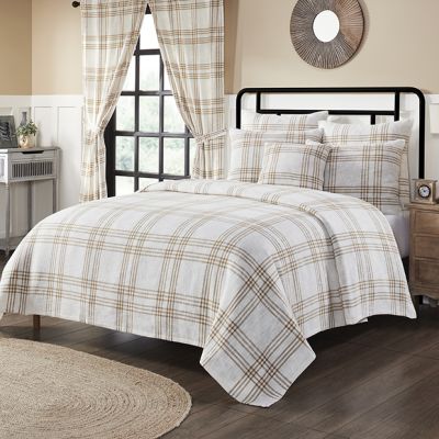 Classic Country Wheat Plaid Coverlet