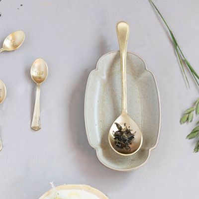 Classic Design Brass Spoon In Bag Set of 2