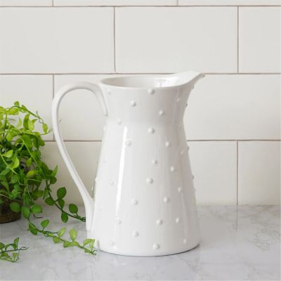 Classic Dots Ceramic Pitcher