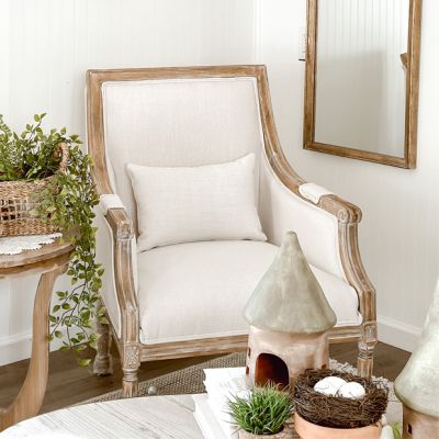 Classic Elegance Arm Chair With Lumbar Cushion