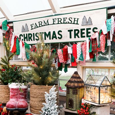 Classic Farm Fresh Christmas Trees Sign