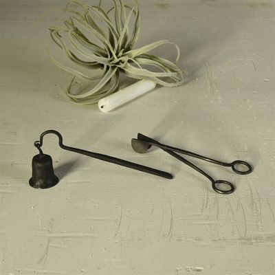 Classic Farmhouse Candle and Wick Snuffer Set