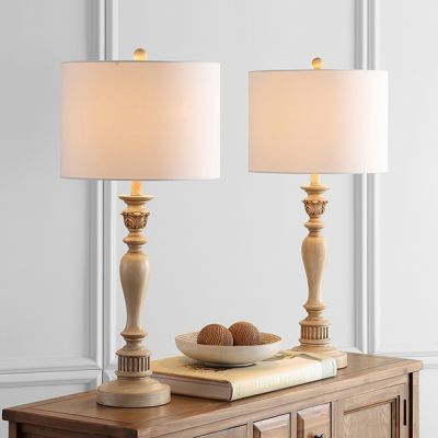Classic Farmhouse Candlestick Table Lamp Set of 2