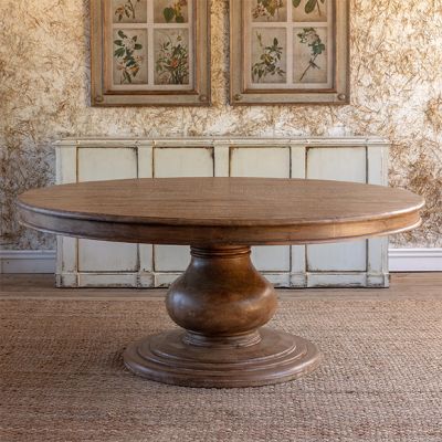 Classic Round Pedestal Dining Table