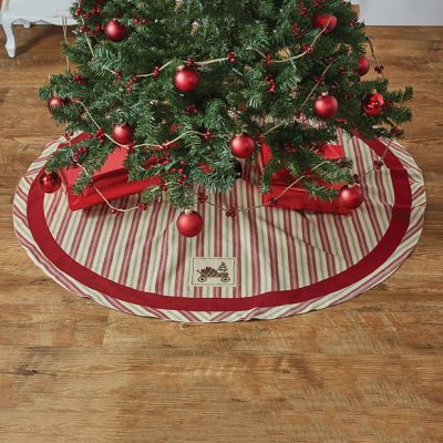 Classic Striped Christmas Tree Skirt