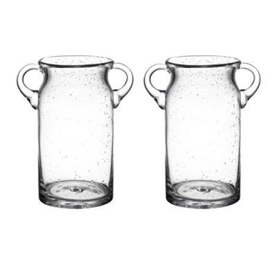 Clear Jar With Handles Set of 2