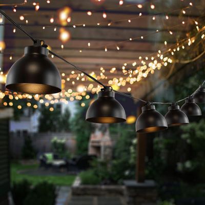 Cloche Shade LED Outdoor String Lights