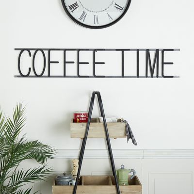 Coffee Time Metal Wall Decor